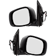 Driver and Passenger Side Mirror, Power Adjust, Heated, Manual Folding, Textured Black, No Signal Light, No Memory, No Puddle Light, No Auto-Dim, No Blind Spot Feature