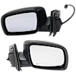 Driver and Passenger Side Mirrors, Power Adjust, Manual Folding, Heated, Textured Black, No Signal Light, No Memory, No Puddle Light, No Auto-Dimming, No Blind Spot Feature