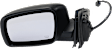 Driver and Passenger Side Mirrors, Power Adjust, Manual Folding, Heated, Textured Black, No Signal Light, No Memory, No Puddle Light, No Auto-Dimming, No Blind Spot Feature