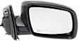 Driver and Passenger Side Mirrors, Power Adjust, Manual Folding, Heated, Textured Black, No Signal Light, No Memory, No Puddle Light, No Auto-Dimming, No Blind Spot Feature