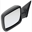Driver and Passenger Side Mirror, Power Adjust, Heated, Manual Folding, Textured Black, No Signal Light, No Memory, No Puddle Light, No Auto-Dim, No Blind Spot Feature