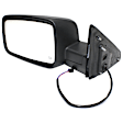 Driver and Passenger Side Mirror, Power Adjust, Heated, Manual Folding, Textured Black, No Signal Light, No Memory, No Puddle Light, No Auto-Dim, No Blind Spot Feature