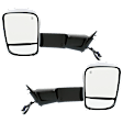 Driver and Passenger Side Towing Mirror, Power Adjust, Heated, Manual Folding, Chrome, In-housing Signal Light, With Memory, With Puddle Light, No Auto-Dim, With Blind Spot Glass