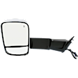 Driver and Passenger Side Towing Mirror, Power Adjust, Heated, Manual Folding, Chrome, In-housing Signal Light, With Memory, With Puddle Light, No Auto-Dim, With Blind Spot Glass