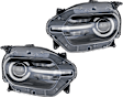 Driver and Passenger Side LED Headlight, With bulb(s), OE Replacement, CAPA Certified