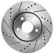 2014 Lincoln MKZ Hybrid - Front Brake Disc, Natural Finish, Cross-drilled and Slotted, Vented, 5 Lugs, 300 mm, FULL HYBRID EV-GAS (FHEV), 2.0L 4Cyl