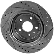 2018 Ford Fusion - Front and Rear Brake Disc, Natural Finish, Cross-drilled and Slotted, 5 Lugs, Front-300 mm/Rear-302.01 mm, 2.0L 4Cyl
