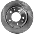 Rear Brake Discs, Plain Surface, Solid, 5 Lugs