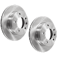 Front Brake Disc, Natural Finish, Plain Surface, Vented, 5 Lugs, 284.48 mm, 2.7L, 5Cyl
