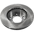 Front Brake Disc, Natural Finish, Plain Surface, Vented, 5 Lugs, 284.48 mm, 2.7L, 5Cyl