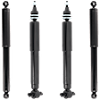 Front and Rear, Driver and Passenger Side Shock, RWD