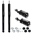 Front and Rear, Driver and Passenger Side Shock and Fully Loaded Strut, 4WD/FWD