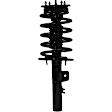 Front and Rear, Driver and Passenger Side Fully Loaded Strut, FWD