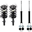 Front and Rear, Driver and Passenger Side Shock and Fully Loaded Strut