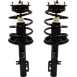Rear, Driver and Passenger Side Fully Loaded Struts, FWD