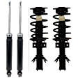 Front and Rear, Driver and Passenger Side Shock and Fully Loaded Strut