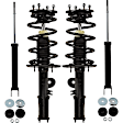 Front and Rear, Driver and Passenger Side Shock and Fully Loaded Strut