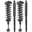 Front and Rear, Driver and Passenger Side Shock and Fully Loaded Strut