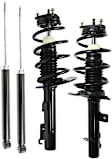 Front and Rear, Driver and Passenger Side Shock and Fully Loaded Strut, FWD