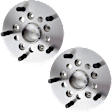 Front, Driver and Passenger Side Wheel Hub, 5 Lugs, With Bearing
