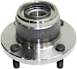 4-Wheel Set Front and Rear, Driver and Passenger Side Wheel Hubs, With Bearing, 4-Wheel ABS, For Models with Rear Disc Brake