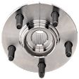 Front, Driver and Passenger Side Wheel Hub, 5 Lugs, With Bearing