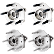 2009 Ford Taurus - Front and Rear Wheel Hub, AWD, 5 Lugs, With Bearing