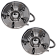 Front, Driver and Passenger Side Wheel Hub, 5 Lugs, With Bearing, With Sensor