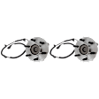 2-Wheel Set Front, Driver and Passenger Side Wheel Hubs, With Bearing, With Sensor, 6 x 5.32 in. Bolt Pattern, RWD