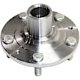 4-Wheel Set Front and Rear, Driver and Passenger Side Wheel Hubs, 5 Lugs, With Bearings, FWD