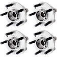 4-Wheel Set Front and Rear, Driver and Passenger Side Wheel Hub, 5 Lugs, With Bearing