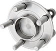 Front, Driver and Passenger Side Wheel Hub, 5 Lugs, With Bearing, FWD