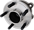 Front, Driver and Passenger Side Wheel Hub, 5 Lugs, With Bearing
