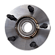 2-Wheel Set Rear, Driver and Passenger Side Wheel Hubs, With Bearing, 50-teeth tone ring; 4.02 in. ABS Tone Ring Diameter