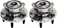 Rear, Driver and Passenger Side Wheel Hub, 5 Lugs, With Bearing, FWD