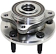 Rear, Driver and Passenger Side Wheel Hub, 5 Lugs, With Bearing, FWD