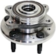 Rear, Driver and Passenger Side Wheel Hub, 5 Lugs, With Bearing, FWD
