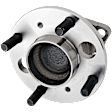 Rear, Driver and Passenger Side Wheel Hub, 4 Lugs, With Bearing, FWD