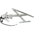 Front, Driver and Passenger Side Window Regulators, Power, With Motor