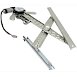 Front, Driver and Passenger Side Window Regulators, Power, With Motor