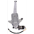 Front, Driver and Passenger Side Power Window Regulator, With Motor