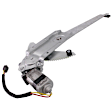 Front, Driver and Passenger Side Power Window Regulator, With Motor