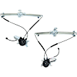 Front, Driver and Passenger Side Power Window Regulator, With Motor