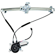 Front, Driver and Passenger Side Power Window Regulator, With Motor