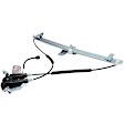 Front, Driver and Passenger Side Power Window Regulator, With Motor