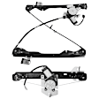 Front And Rear, Driver Side Power Window Regulator, With Motor