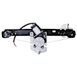 Front And Rear, Driver Side Power Window Regulator, With Motor