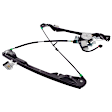 Front And Rear, Driver Side Power Window Regulator, With Motor