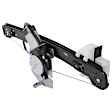Front And Rear, Driver Side Power Window Regulator, With Motor