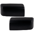 Driver and Passenger Side Mirror Cover, Textured Black, Upper Cap, Towing